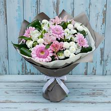 Букет цветов из:  Герберы, Альстромерии и Хризантемы в Константиновке
