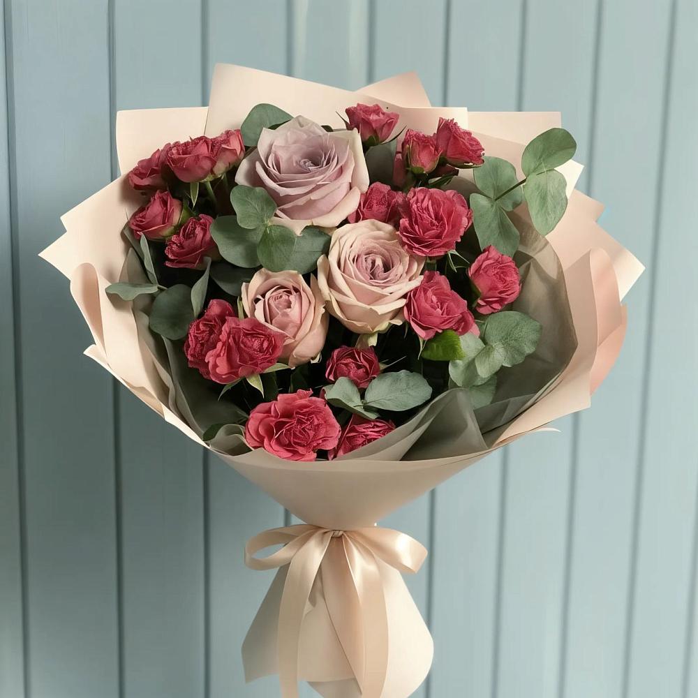 Букет цветов из: Гвоздики и Розы в Константиновке