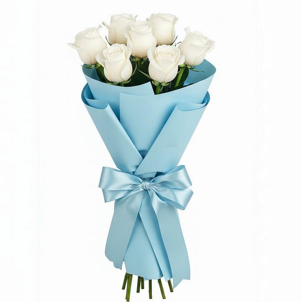 Букет 7 белых роз Проуд в Константиновке