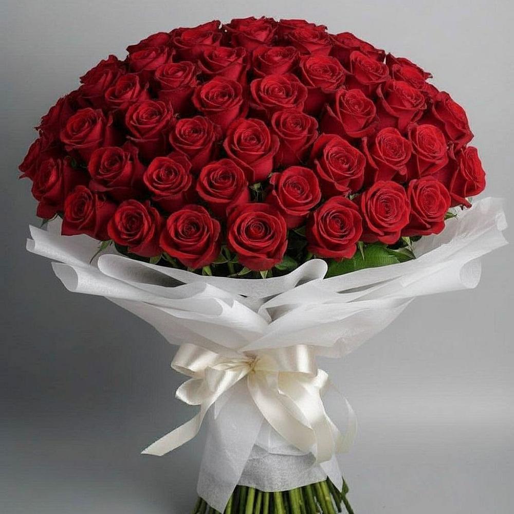 Букет 101 Красная роза Блэк Мэджик в Константиновке