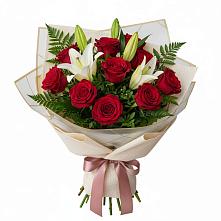 Букет цветов из:  Лилии и Розы в Константиновке