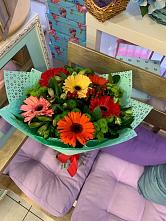 Букет цветов из:  Герберы, Хризантемы и Альстромерии #REPLACE_PRED# Константиновке