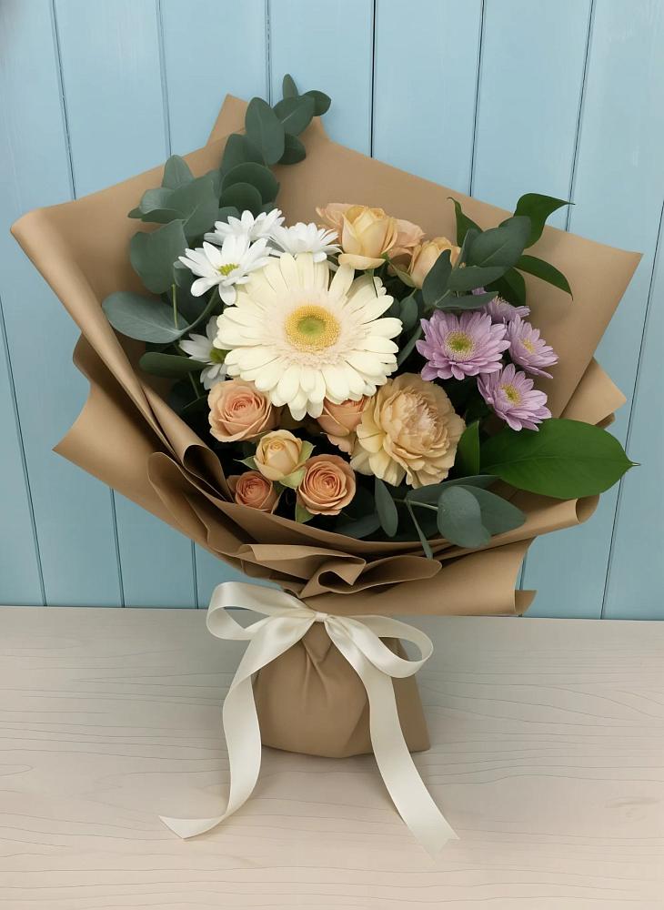 Букет цветов из: Герберы и Хризантемы в Константиновке