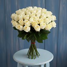 Букет 51 Белая роза Эдлесс Лав в Константиновке