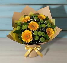 Букет цветов из:  Герберы и Хризантемы #REPLACE_PRED# Константиновке