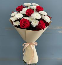 Букет цветов из:  Розы и Хризантемы в Константиновке