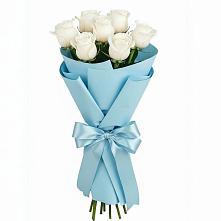 Букет 7 белых роз Проуд в Константиновке