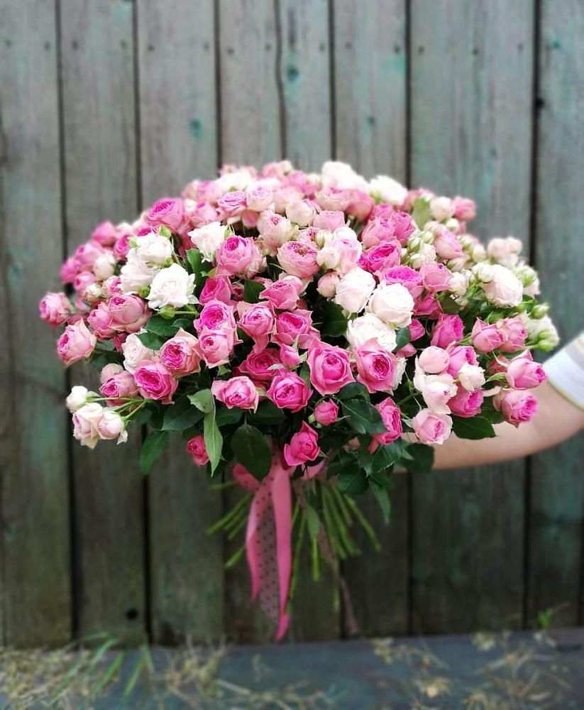 Букет Розовые кустовые розы Натали и Лав Лидия в Константиновке