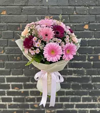 Букет цветов из:  Герберы и Хризантемы в Константиновке