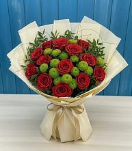 Букет цветов из:  Розы и Хризантемы в Константиновке