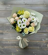 Букет цветов из:  Альстромерии, Розы и Хризантемы в Константиновке