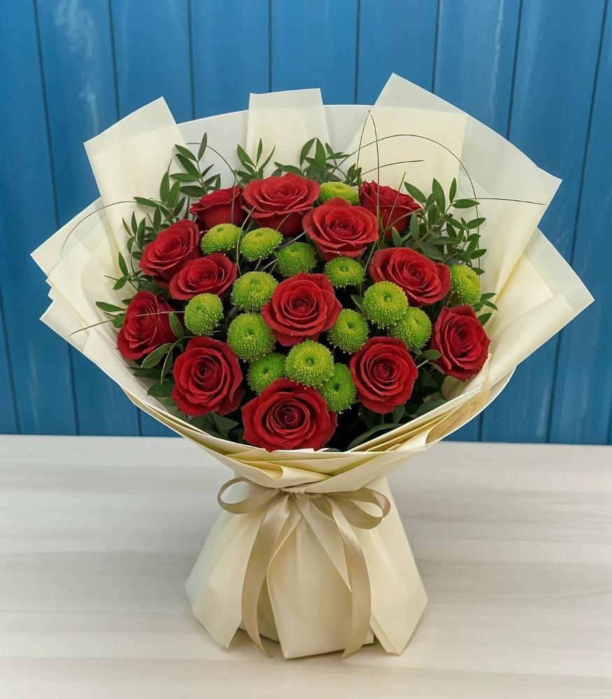 Букет цветов из: Розы и Хризантемы в Константиновке