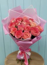 Букет 15 Розовых роз Равель в Константиновке
