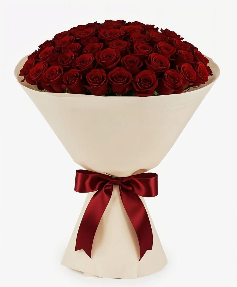 Букет 101 Бордовая роза Блэк Бакарра в Константиновке