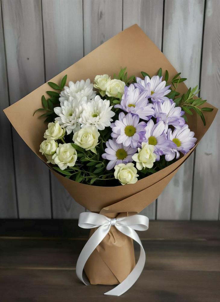 Букет цветов из: Хризантемы и Розы в Константиновке